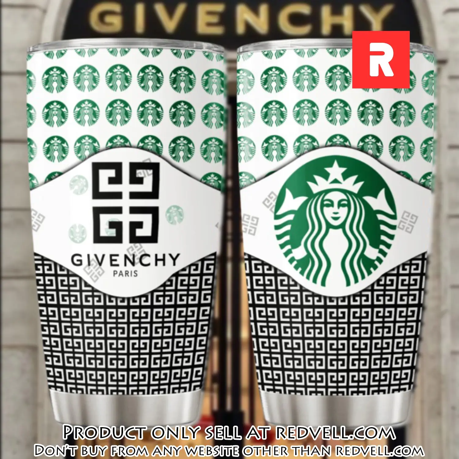 Givenchy starbuck stainless steel tumbler 20oz30oz rv4940058